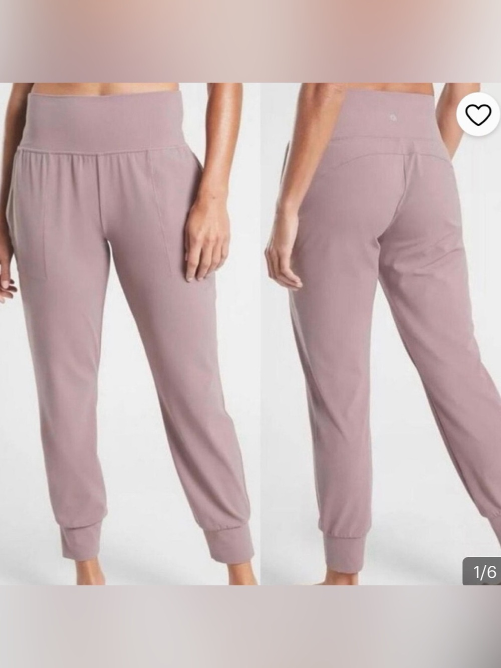 Athleta Salutation Jogger in Flora Mauve XSP